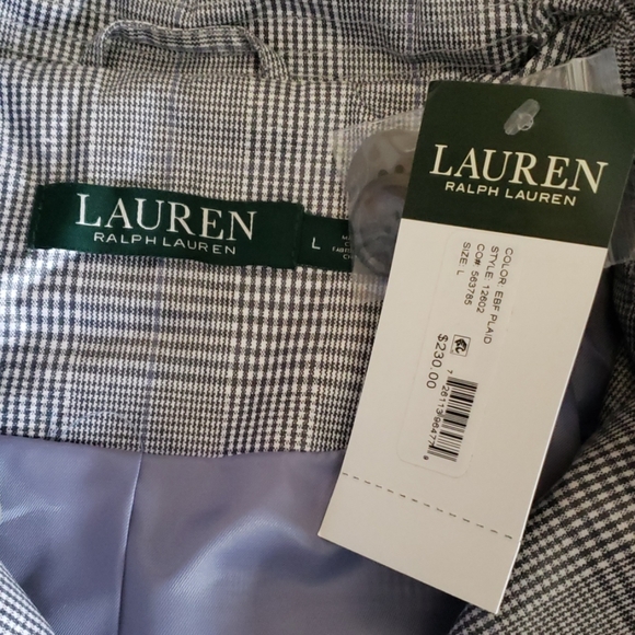 Ralph Lauren Jackets & Coats New Ralph Lauren Laminated Glen Plaid
